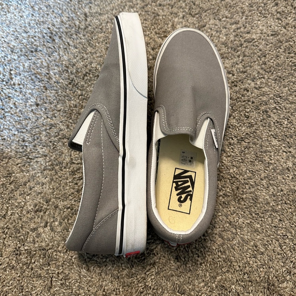 Gray Classic Slip-on vans size 8.0 Women’s